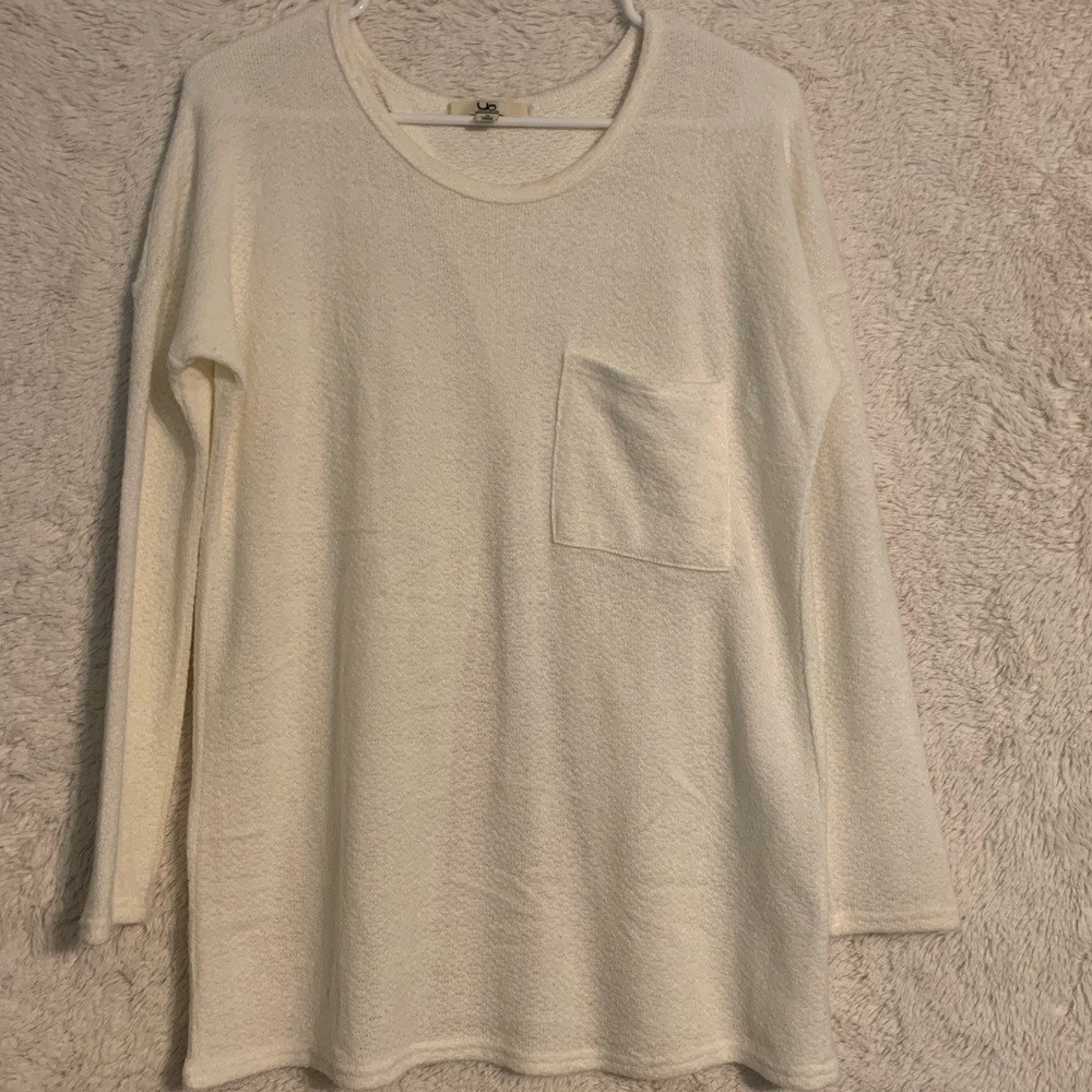 cream sweater